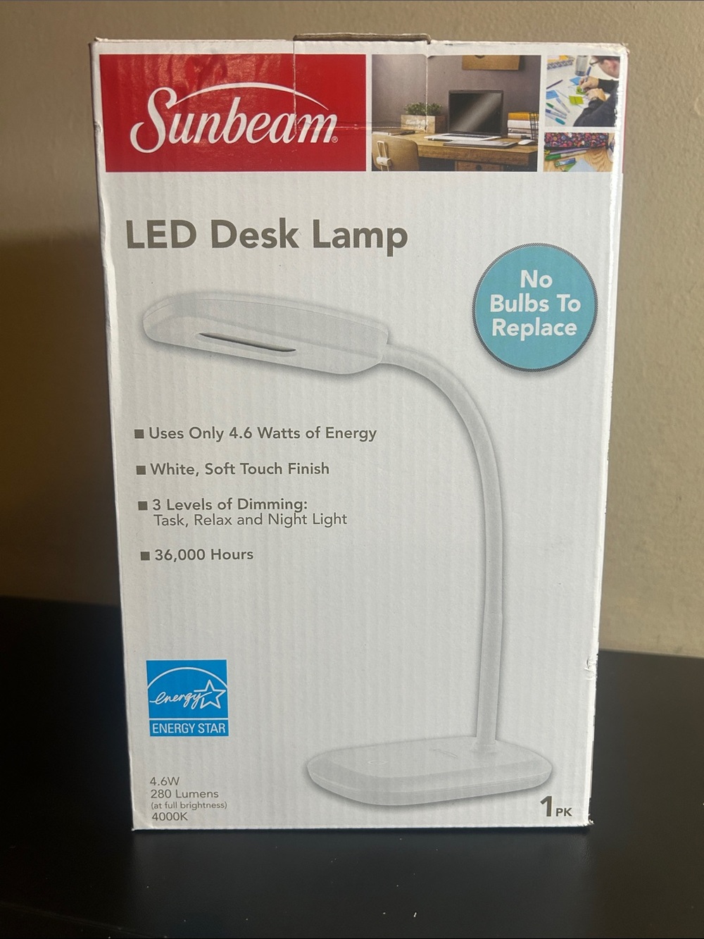 {NEW} Sunbeam LED Desk Lamp White